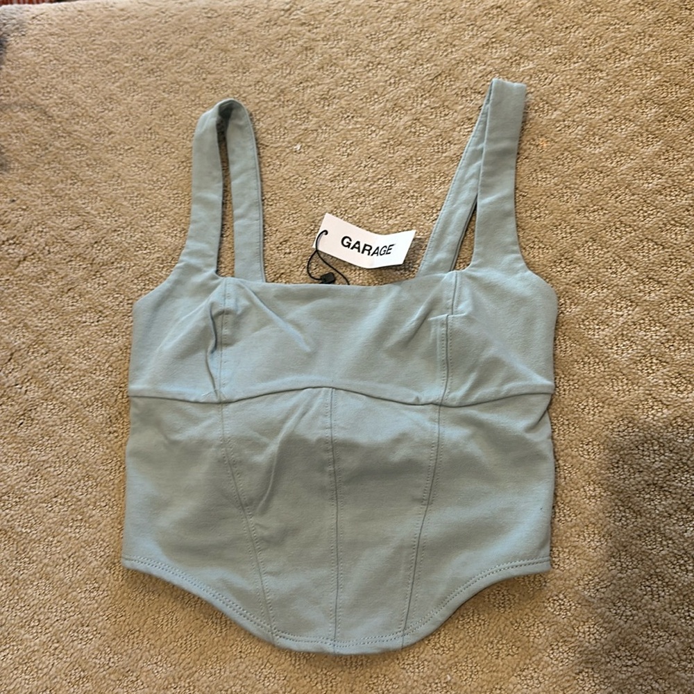 garage cropped tank
